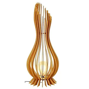 Abajur Grande De Chão Ana Maria Mdf Luminária - Tamanho 60x18cm