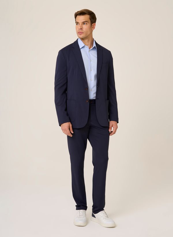 Camisa Sarja Slim Fit Fio Dudalina Masculina 36