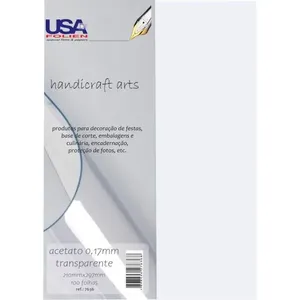 CAPA PARA ENCADERNACAO A4 ACETATO CRISTAL 0,17MM (7898426276368)