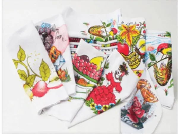 Kit 10 Panos Copa Kelinha Estampado e Colorido 37x65cm Ref.0074BE/ 0074EC Textil Silva