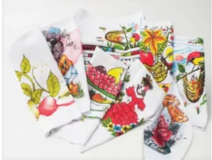 Kit 10 Panos Copa Kelinha Estampado e Colorido 37x65cm Ref.0074BE/ 0074EC Textil Silva