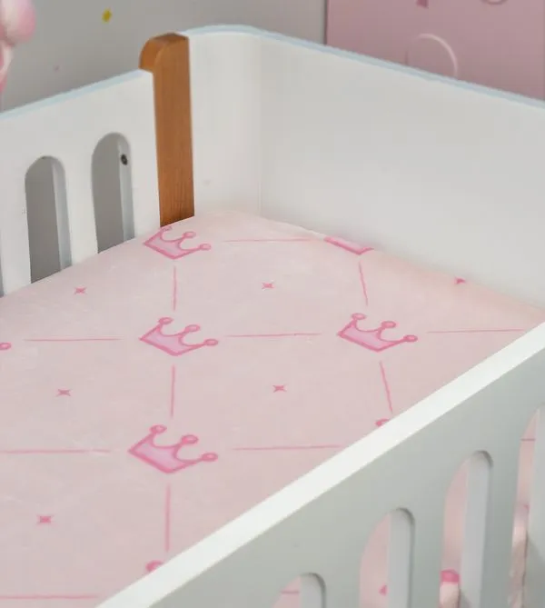 Cobertor Baby Flannel 90 x 110 cm Coroinha Rosa