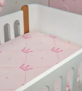 Cobertor Baby Flannel 90 x 110 cm Coroinha Rosa