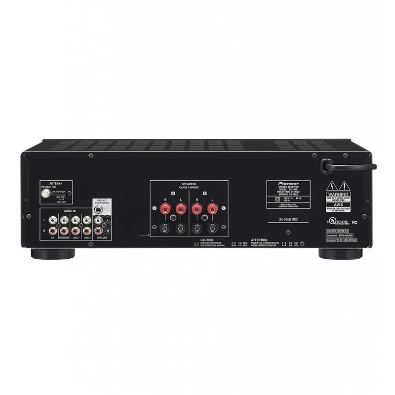 Receiver Pioneer SX-10AE Stereo 2.1 AM, FM Bluetooth 120V - Preto