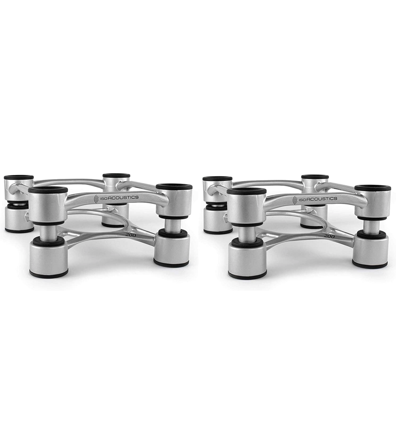 IsoAcoustics Aperta 200 Isolation Caixa Stands Alumínio Prata ( Par )