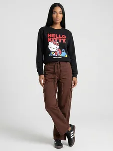 Moletom Hello Kitty Feminino PRETO P