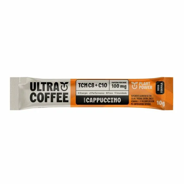Suplemento Alimentar Ultracoffee Plant Power Cappuccino 10g