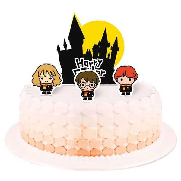 Topo De Bolo Harry Potter Kids - 4 Itens