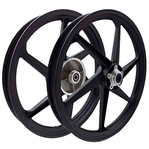 Aro Liga Leve BHD Titan 150 EX/ESD 2004 A 2013 Freio A Disco Mod 6 Pontas Preto (MP)