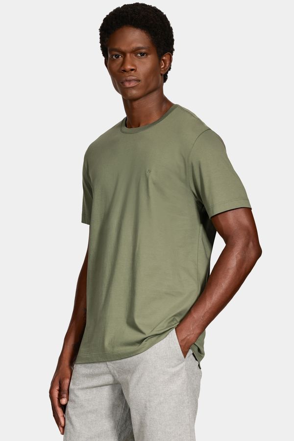 Camiseta Manga Curta Algodão Peruano Verde Floresta 115 - GG