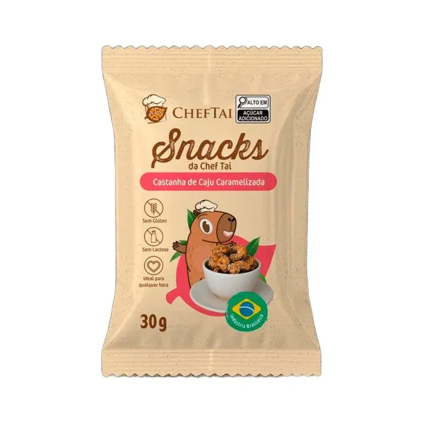 Snacks Chef Tai Castanha De Caju Caramelizada 30gr