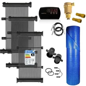 Kit de Aquecimento Solar para Piscina Teksol Até 22m2 Ou 29000L com Controlador de Temperatura Bivolt KS Aquecedores Kit Aquecimento Solar Piscina Teksol Até 22m2 Ou 29000L com Controlador Bivolt KS Aquecedores