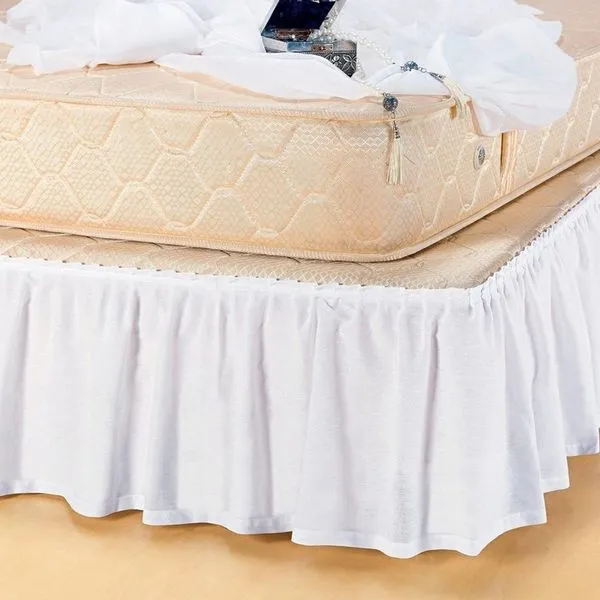 Saia Box Pratic Queen Para Box Conjugado 1 Peça 100% Poliéster - Branco
