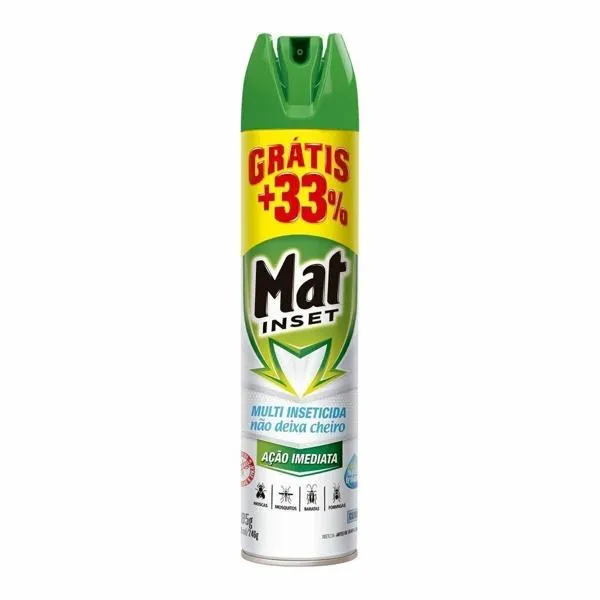 Multi Inseticida Aerossol Sem Cheiro 360ml MAT INSET MULTI INSETICIDA AERO 360ML S/