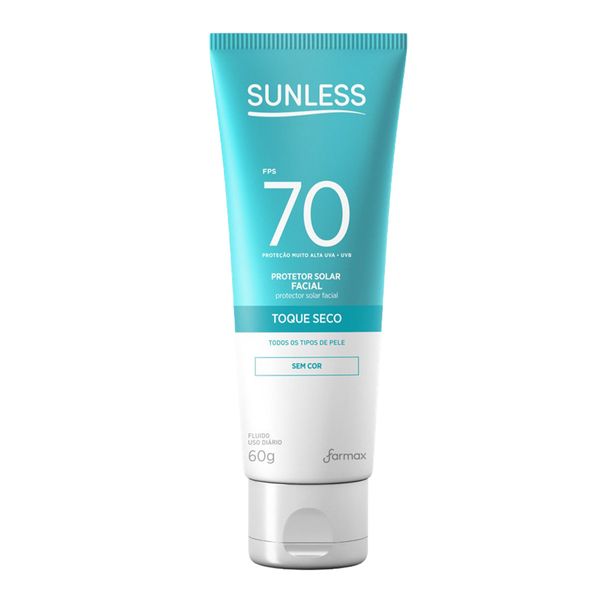Protetor Solar Facial Sunless FPS 70 Sem Cor 60g