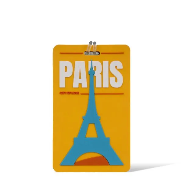 Identificador de Bagagem Estampado Torre Eiffel Slooth OFF WHITE