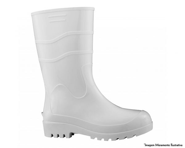 Bota Pega Forte Cano Medio Branca 37