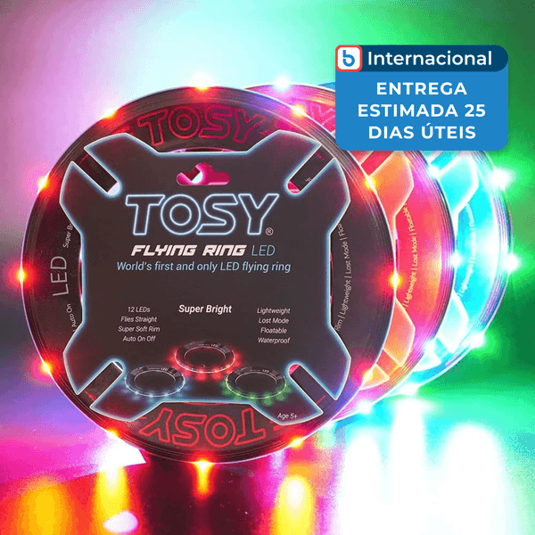 Conjunto de Anéis de LED 3 Unidades TOSY com 12 LEDs Preto A-MBI