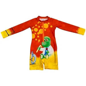 Macacão De Praia Infantil Manga Longa Peixote Dino 4 Anos (MP)