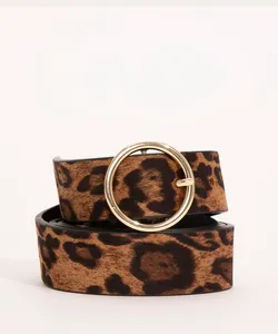 cinto médio animal print preto 100CM