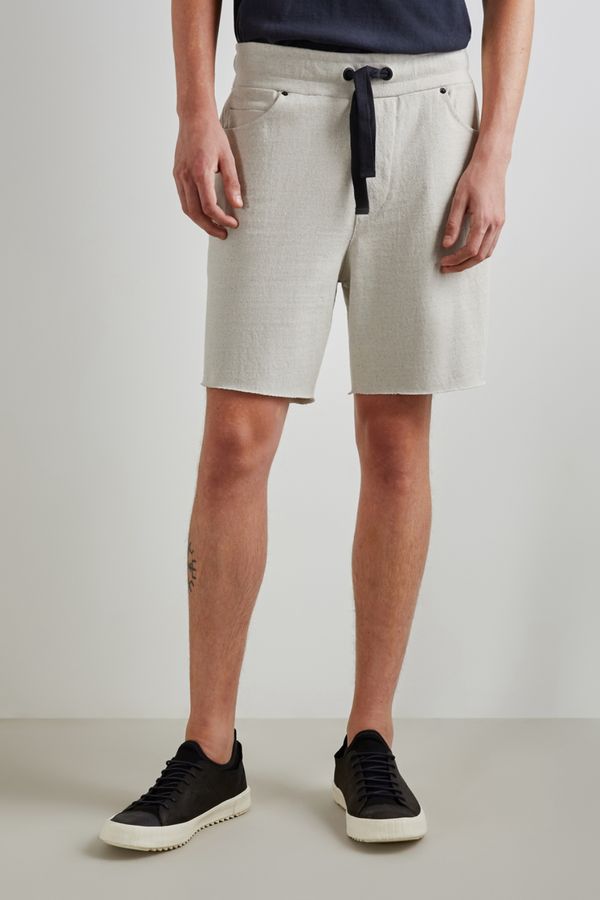 Bermuda Moletom Desfibrado Khaki - M