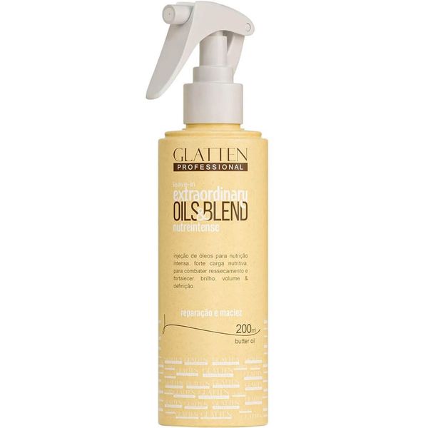 Glatten Extraordinary Oils & Blend - Leave-in óleos De Nutrição Intensa 200ml