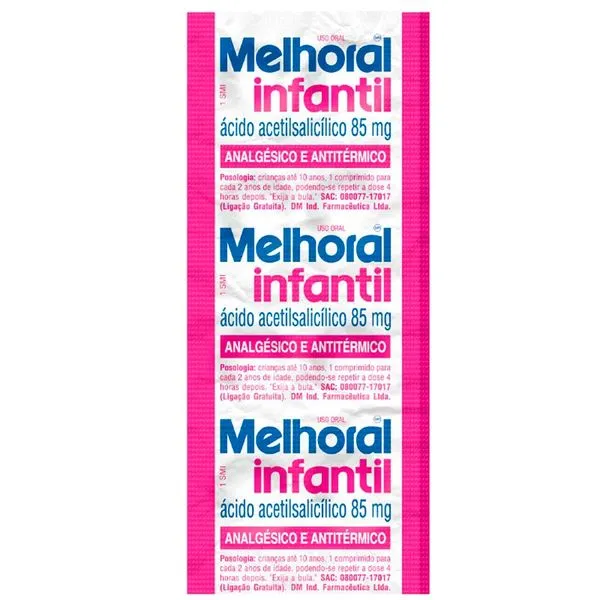Melhoral Infantil Com 8 Comprimidos