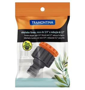 Adaptador Fêmea com Rosca 3/4" e Redução 1/2" Tramontina Único