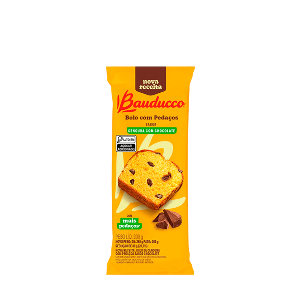 Bolo de Cenoura com Chocolate Bauducco – 200g