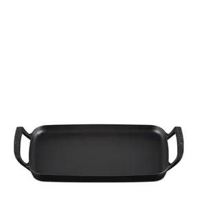 Grelha Retangular com Alças Alpine Le Creuset Matte Black 40 CM-UN