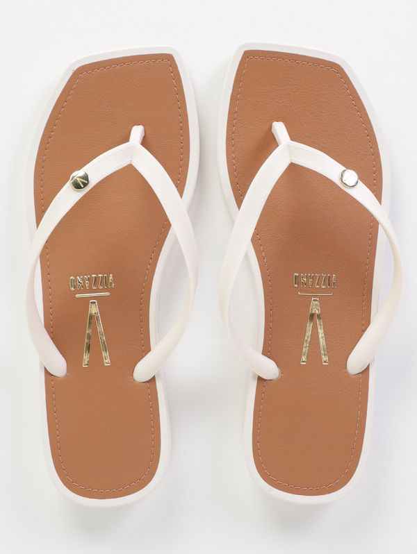 Rasteira Napa Soft Strech Vizzano Feminina BRANCO/MARROM 36