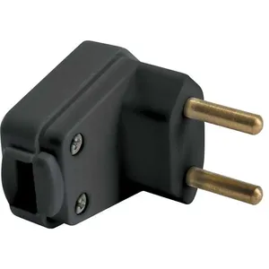 Plugue macho 2P 20 A cinza corpo triangular 57401/009 - TRAMONTINA