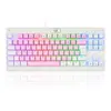 Teclado Mecânico Gamer Redragon Dark Avenger, RGB, Switch Brown, ABNT2, TKL, Rosa e Branco Único / Rosa