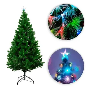 Árvore de Natal MC2323-150 com Pisca LED Colorido Bivolt 137cm Verde Estrela Árvore de Natal MC2323-150 Pisca LED Colorido Bivolt Verde Estrela
