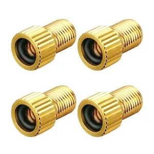 4x Adaptador de Válvula presta X-Time Bicicleta Bico Fino para Grosso