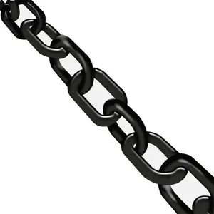 Corrente Plástica Elo Plastcor Corrente Plástica Preta Elo 6mmx10m