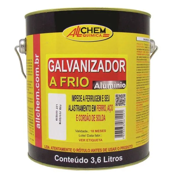 Composto para galvanização a frio 3,6 litros - ALLCHEM