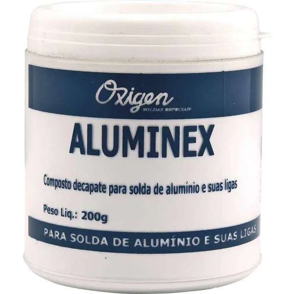 Fluxo para solda alumínio com 200 g - OXIGEN