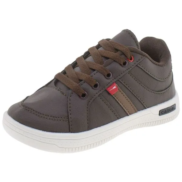 Sapatênis Infantil Masculino Rayon - R254 CAFÉ 35