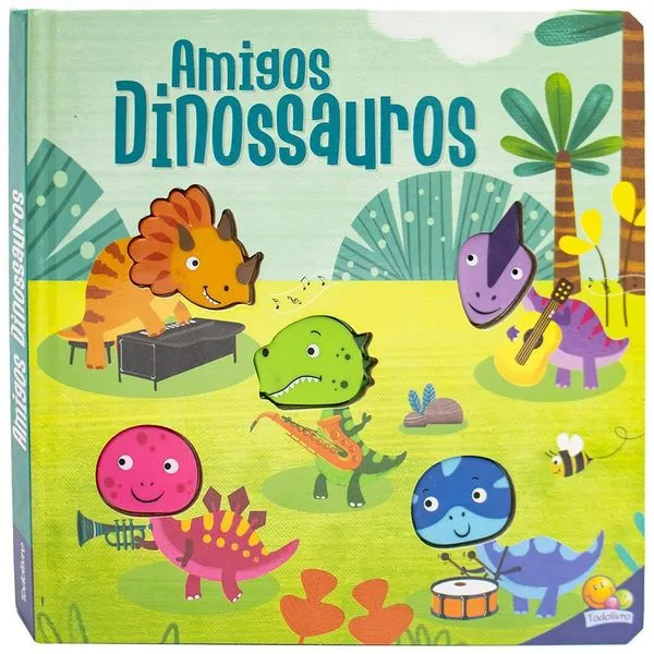 Livro Sonoro - Amigos Barulhentos - Dinossauros - Catavento