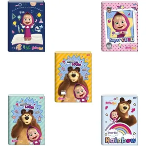 Caderno Universitário Capa Dura Brochura Masha e o Urso 80 Folhas 6921124 - Jandaia