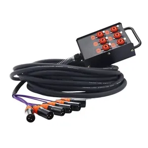 Medusa 6 Vias Montada Com Conectores Profissionais 45 Metros