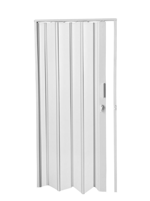 Porta Sanfonada PVC 210x94cm Bariri Porta Sanfonada PVC Branco 210x94cm