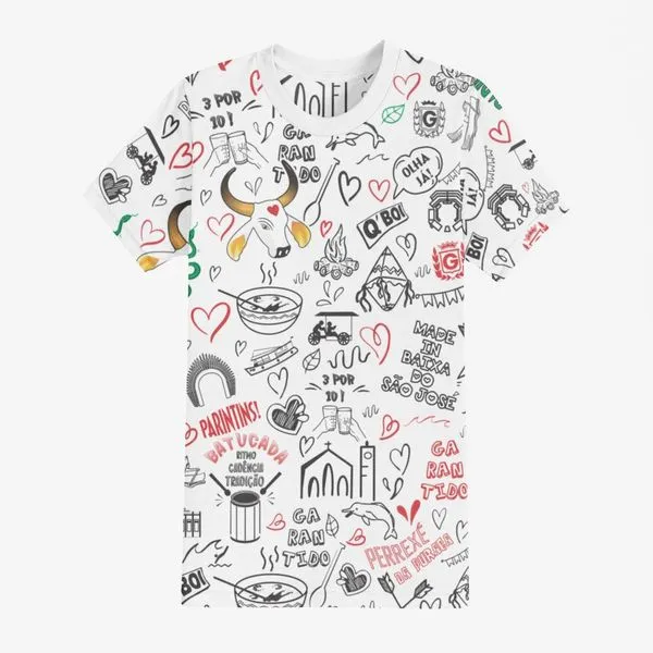 Camisa Gibi Q'Boi Garantido Branco G (MP)