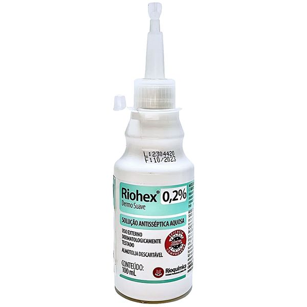 Riohex 0,2% Solução Aquosa Dermo Suave 100ml