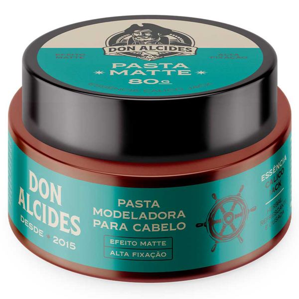 Pasta Matte Calico Jack Pomada Alta Fixação 80g Don Alcides
