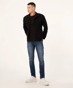 calça jeans super skinny azul médio 36