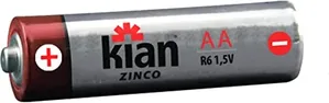 Pilha Zinco Aa Blister Com 4 Pilhas - Kian