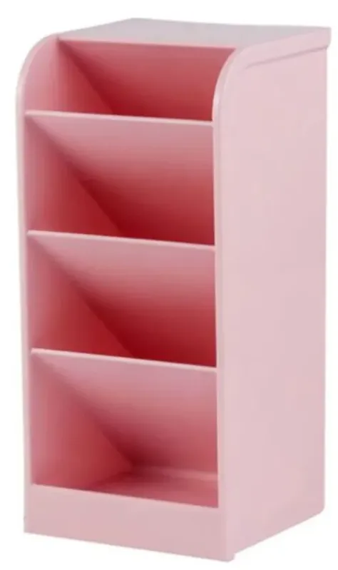 Organizador Diagonal Selado Rosa Pastel 4 Divisórias
