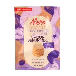 Biscoito de Castanha e Quinoa Defumado Alere Gourmet 70g